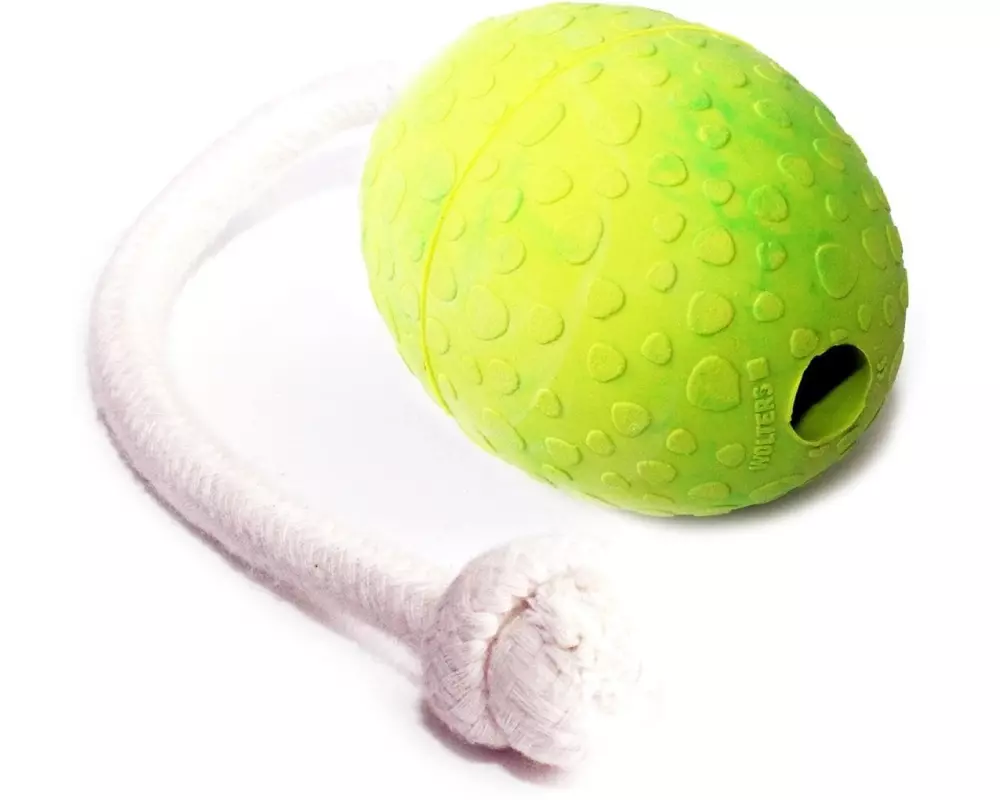Wolters Hunde-Spielzeug Straussenei mit Seil, M