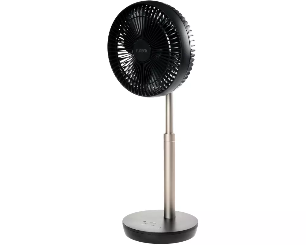 FURBER Tischventilator Vayu-Compact 8" Schwarz