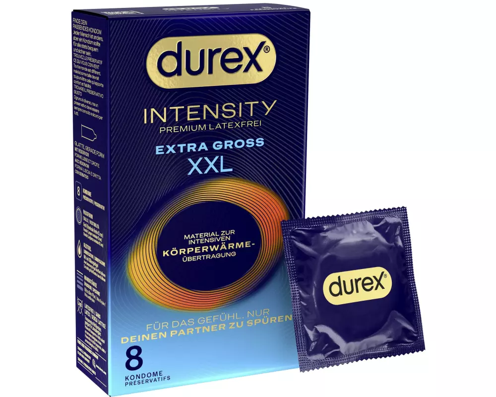 Durex Kondome Intensity Extra Gross Latexfrei 8 Stück