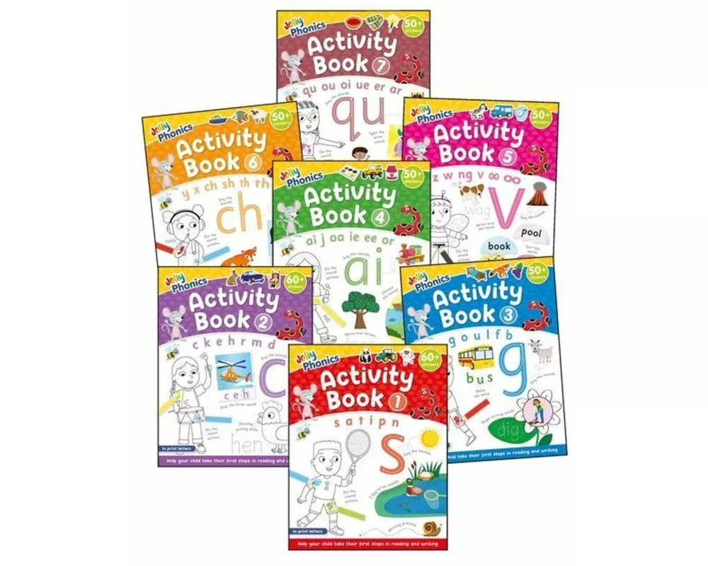 Jolly Phonics Activity Books 1-7