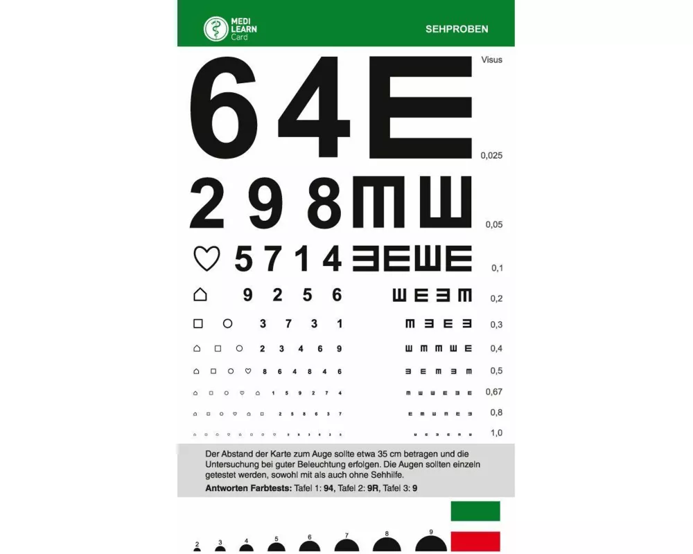 MEDI-LEARN Card: Sehproben