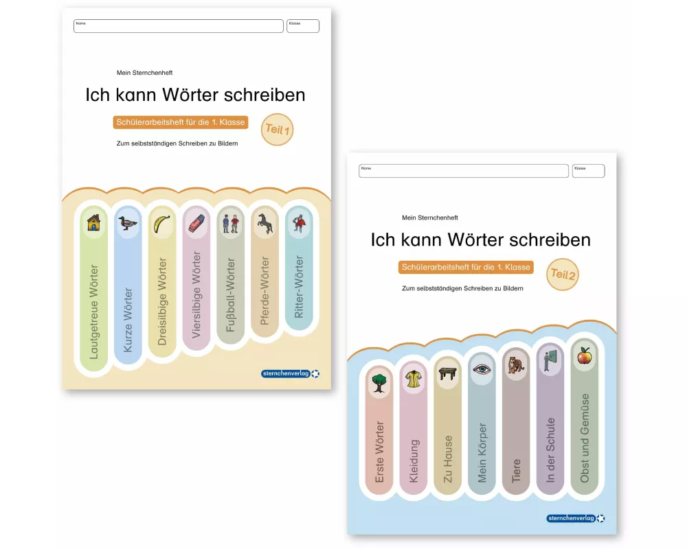Ich kann Wörter schreiben Teil 1 und 2 im Set