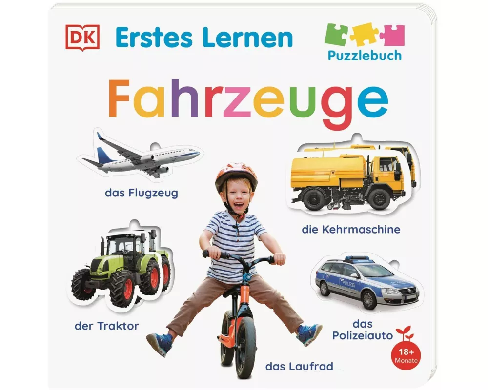 Erstes Lernen Puzzlebuch. Fahrzeuge