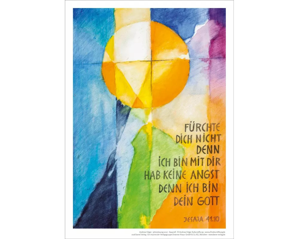 Jahreslosung 2027 Andreas Felger, Kunstdruck A4