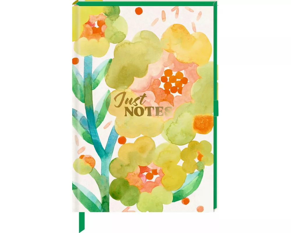 Notizbuch DIN A5 – Just Notes (Yellow Flower)