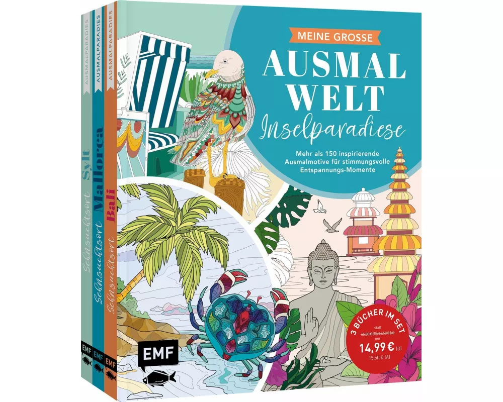 Meine große Ausmalwelt – Inselparadiese