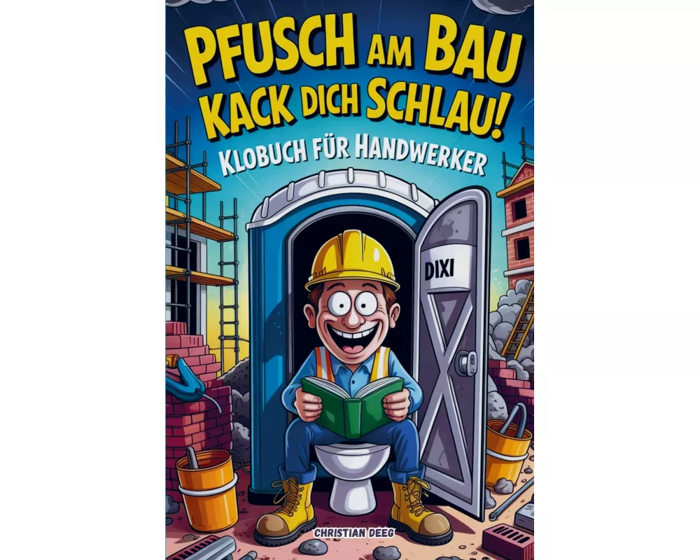 Pfusch am Bau Kack dich schlau! - Das Klobuch für Handwerker: Lustige Sammlung aus unnützem Wissen, schrägen Baustellengeschichten und Rätseln