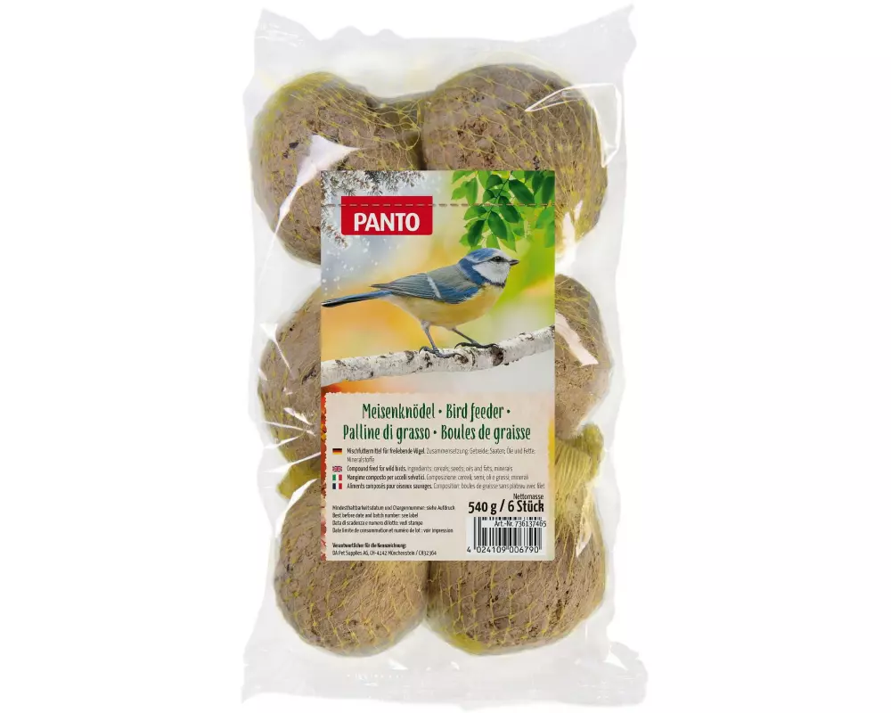 Panto Vogelfutter Meisenknödel mit Netz 6 Stück