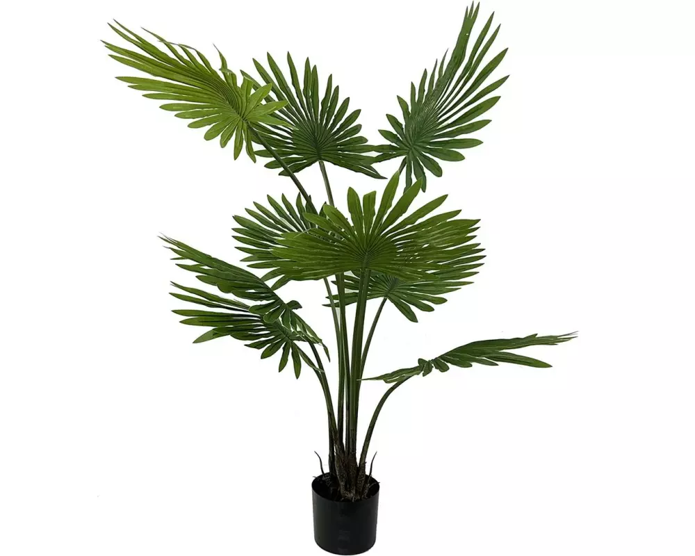 present time Kunstpflanze Fan Palm 108 cm, Grün