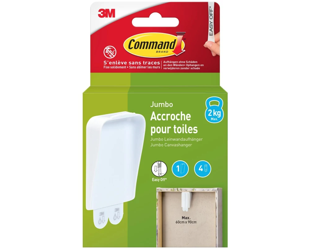 Command Klebepad Command XL 2 kg, 5 Stück, Weiss