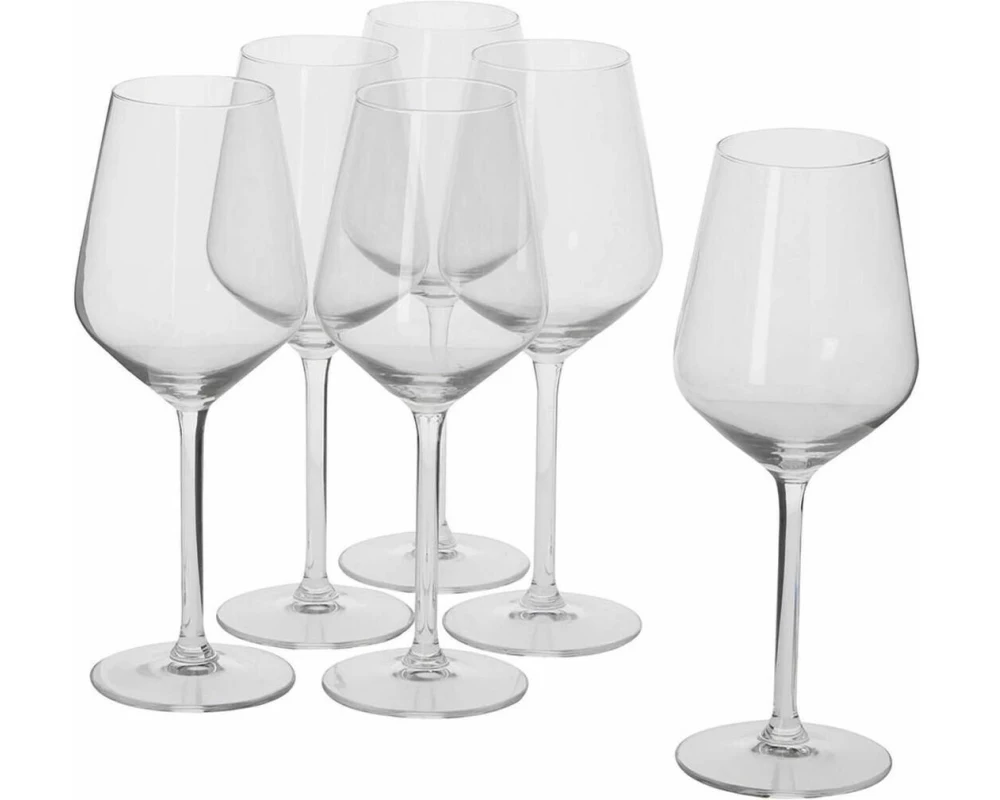 alpina Weingläser für Weisswein 370 ml, 6 Stück, Transparent