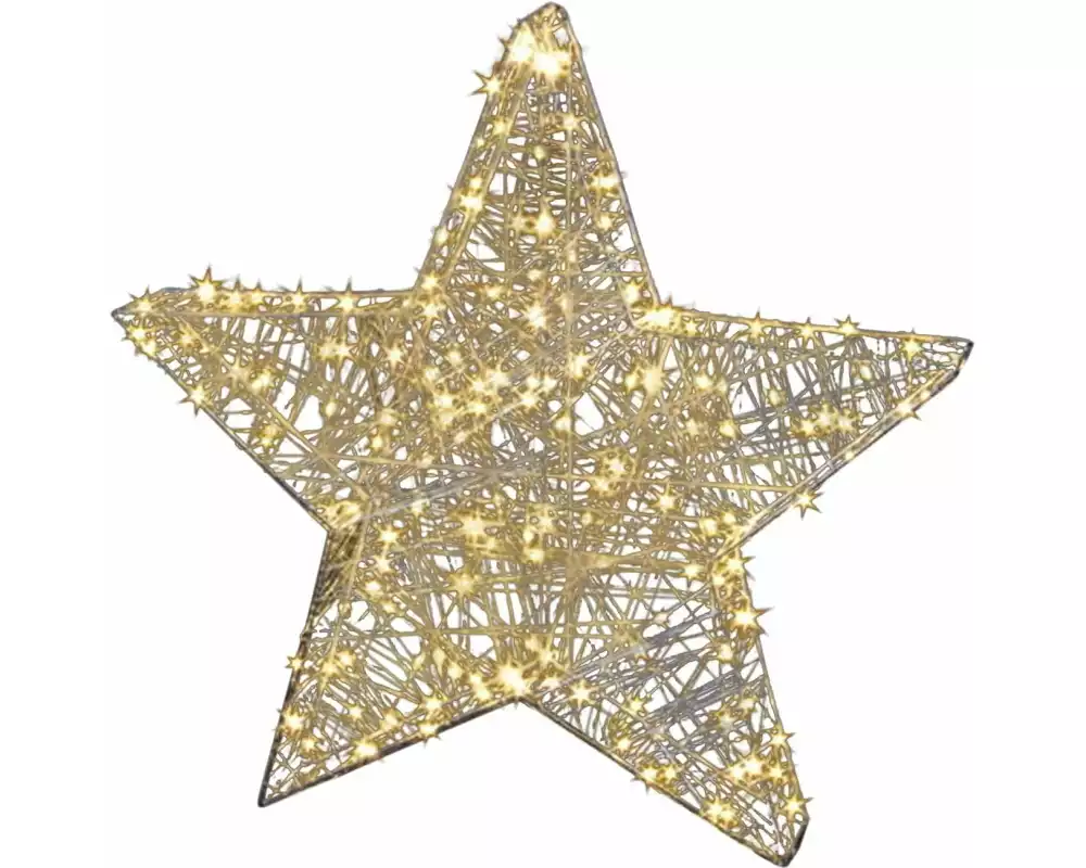 Dameco LED-Figur Stern, 180 LEDs, 8 x 58 cm, Silber