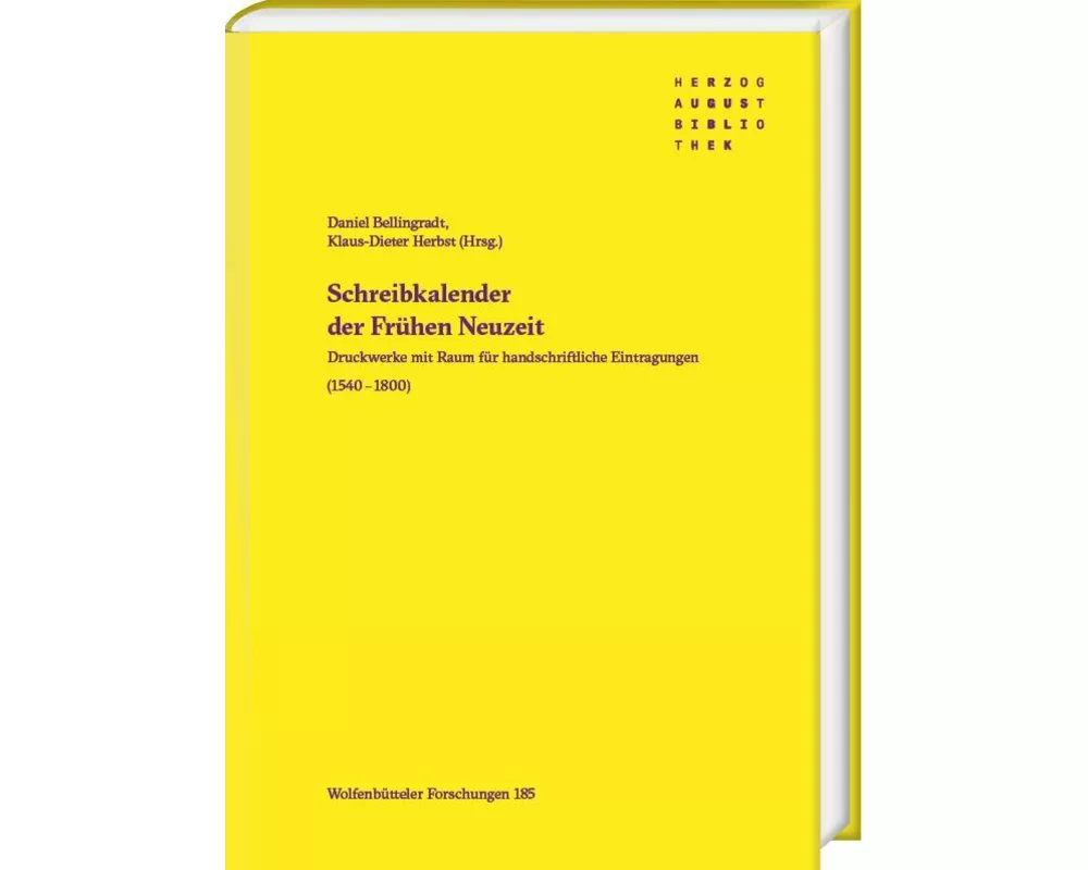 Schreibkalender der Frühen Neuzeit