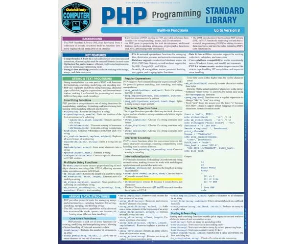 PHP Programming Standard Library