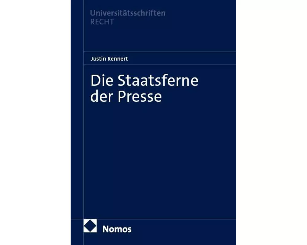 Die Staatsferne der Presse