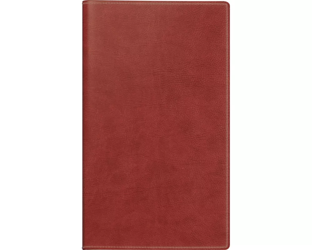 rido/idé 7045424707 Taschenkalender Mod. Miniplaner d 15 2027 A6, Kunstleder, rotbraun