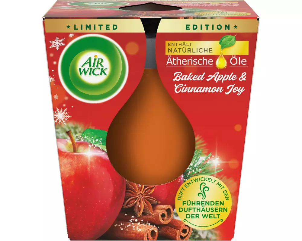 Air Wick Duftkerze Baked Apple and Cinnamon Joy 105g