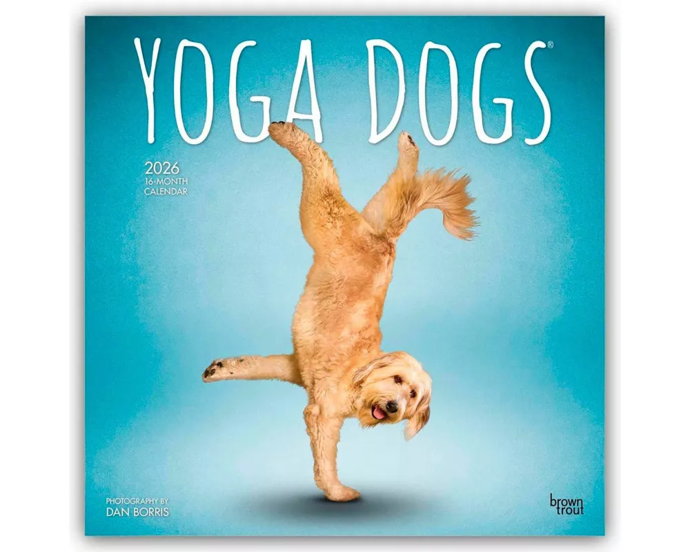 Yoga Dogs - Hunde Yoga 2026 - 16-Monatskalender