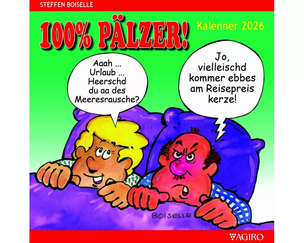 100% PÄLZER! Pälzer Kalenner 2026 Monatskalender