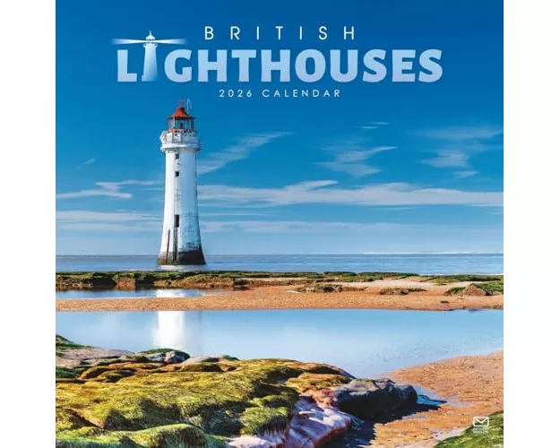 British Lighthouses Square Wall Calendar