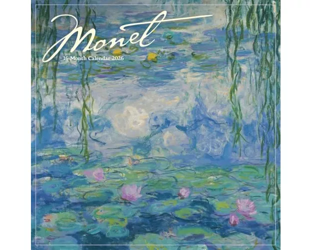 Monet Square Wall Calendar 2026