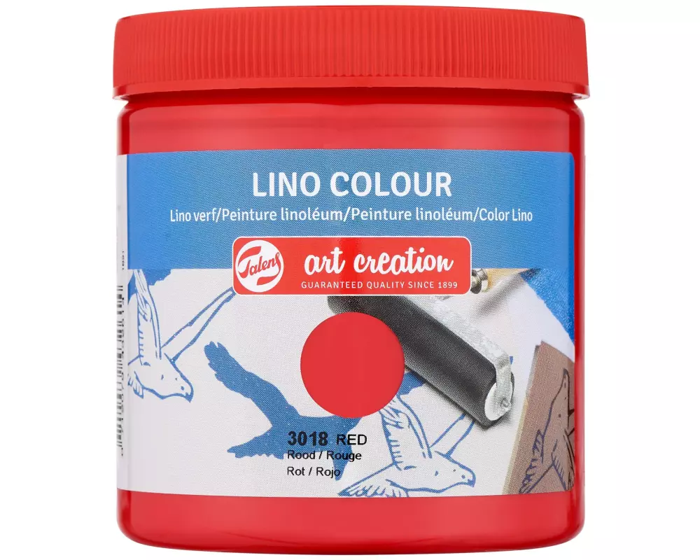 Talens Linoldruckfarbe 250 ml, Rot