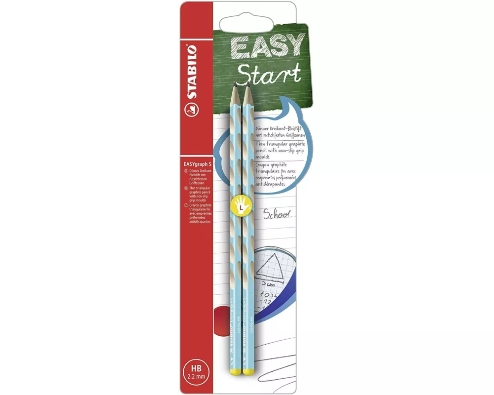 STABILO Bleistift EASYgraph S für Linkshänder, Blau
