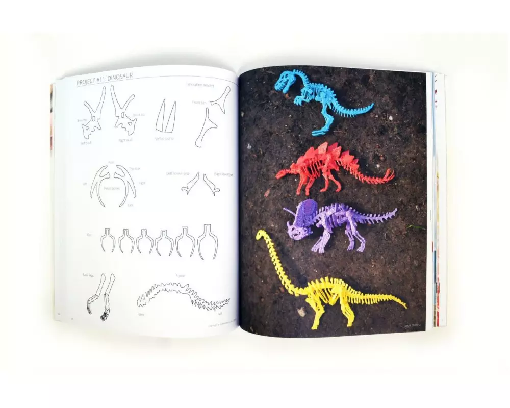 3Doodler Buch Project 3D Stifte Weiss