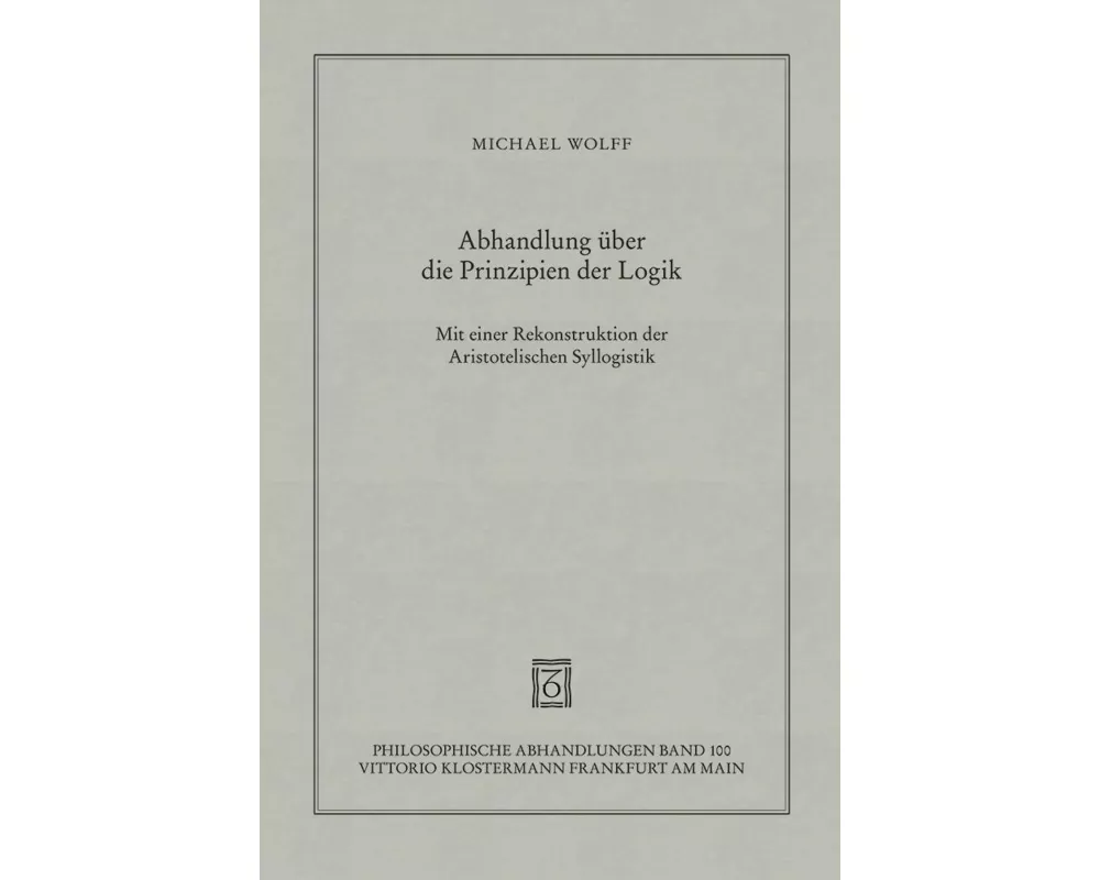 Abhandlung über die Prinzipien der Logik