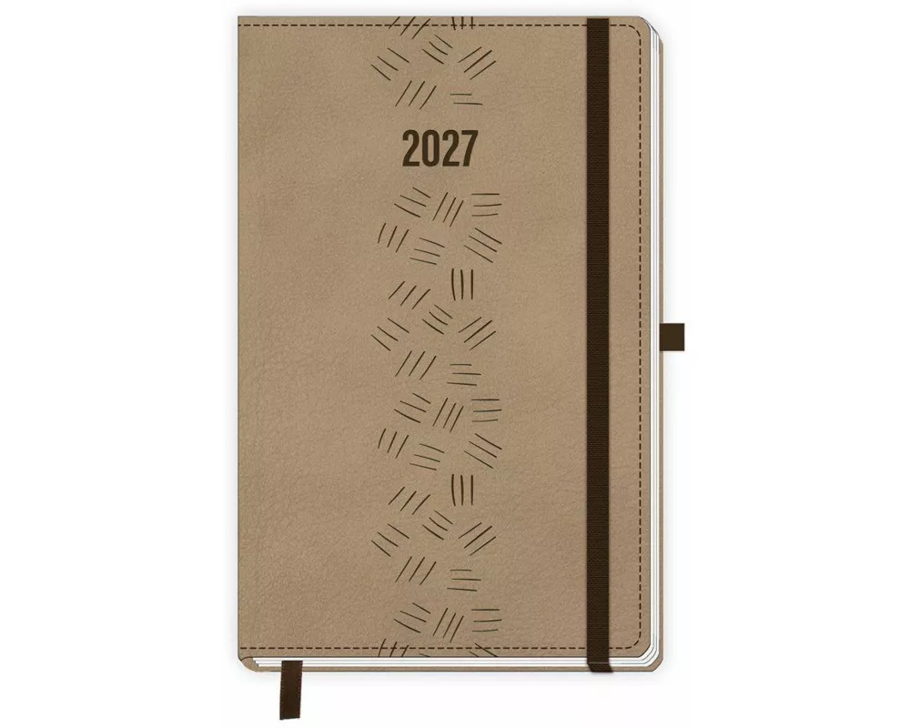 TRÖTSCH - Taschenkalender A6 Soft Touch Premium Sand 2027