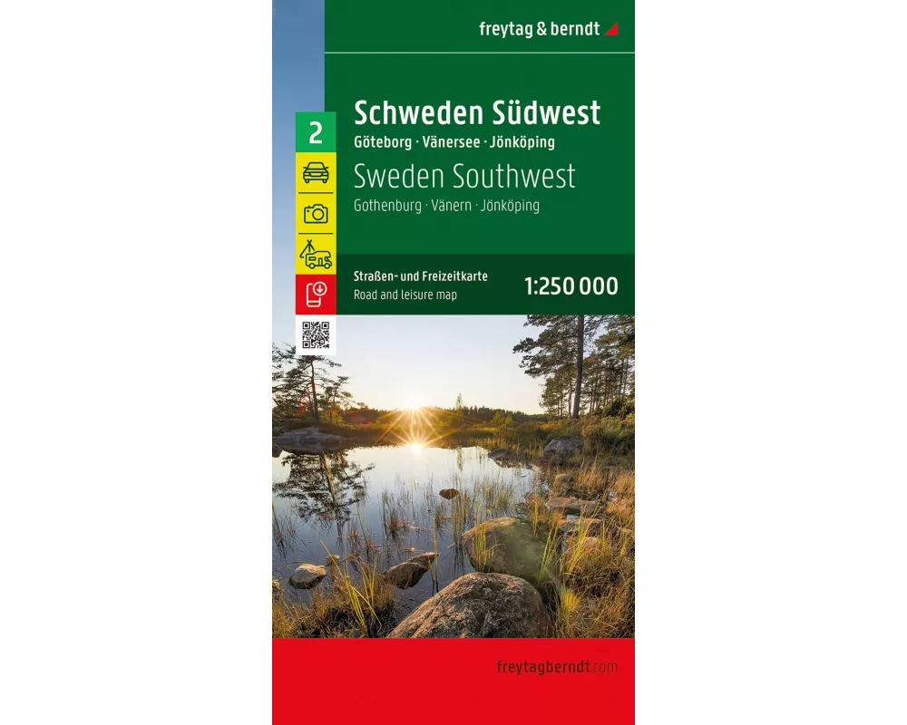 freytag & berndt Straßenkarte Schweden Südwest 1:250.000