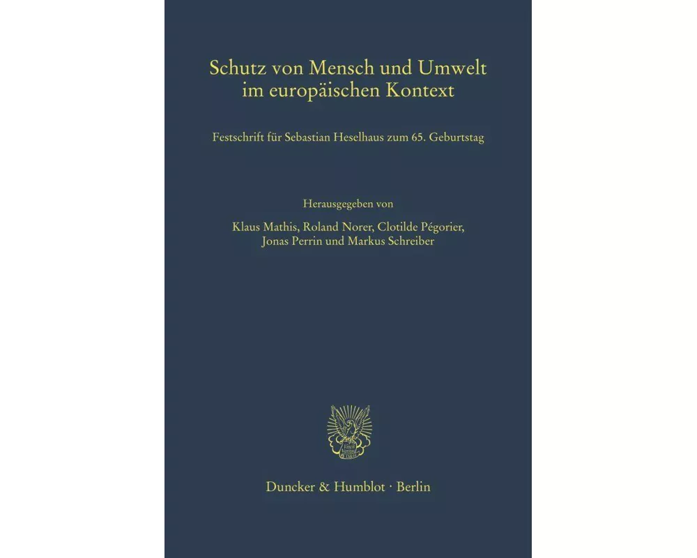 Schutz von Mensch und Umwelt im europäischen Kontext