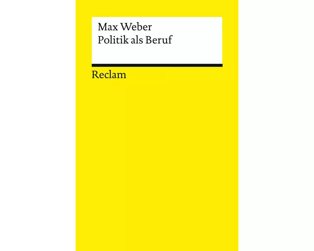 Politik als Beruf