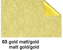 URSUS Bastelfolie Alu 50x80cm 4442103 90g, gold/gold matt