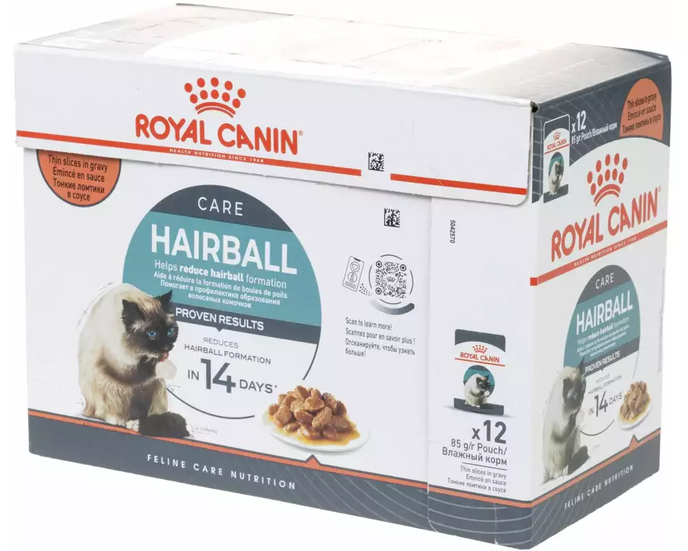 Royal Canin Nassfutter Hairball Care Sosse, 12 x 85 g