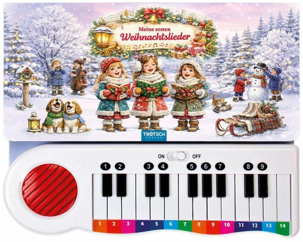 TRÖTSCH -Klavierbuch Meine ersten Weihnachtslieder| Ab 3 Jahren