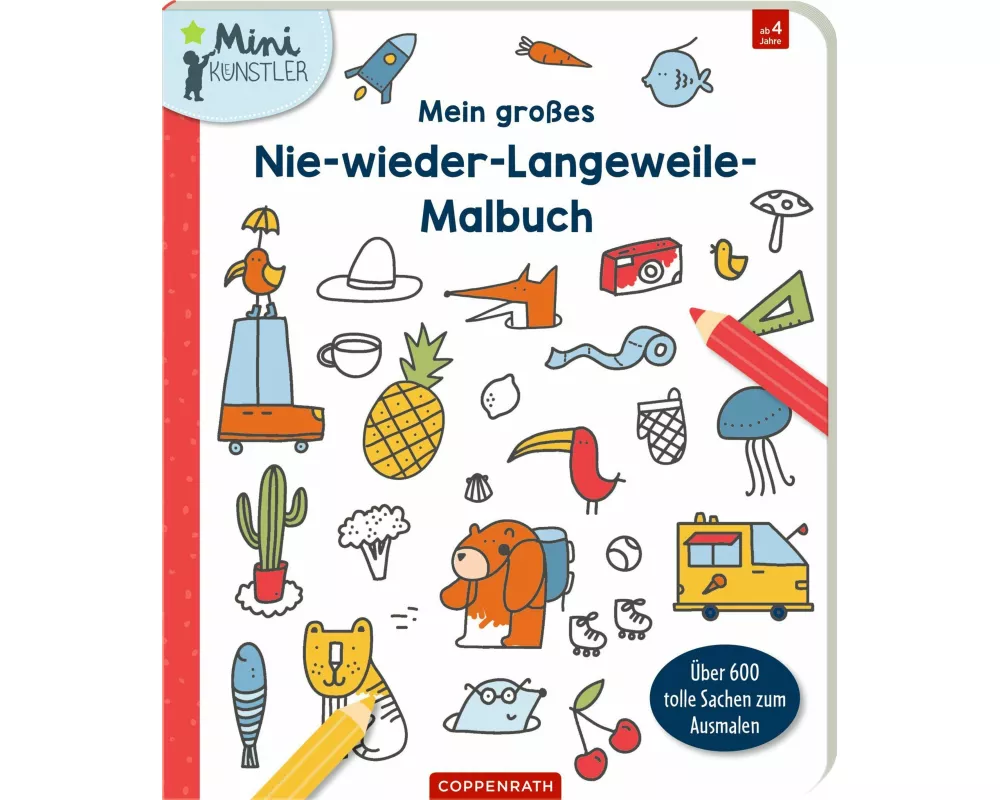 Mein großes Nie-wieder-Langeweile-Malbuch