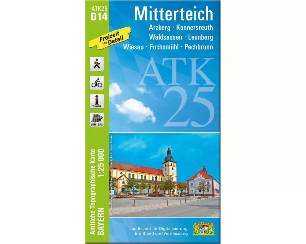 ATK25-D14 Mitterteich (Amtliche Topographische Karte 1:25000)