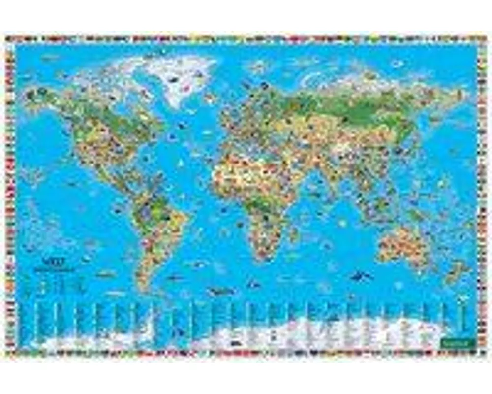 Weltkarte für Kinder, Schreibtischunterlage, freytag & berndt