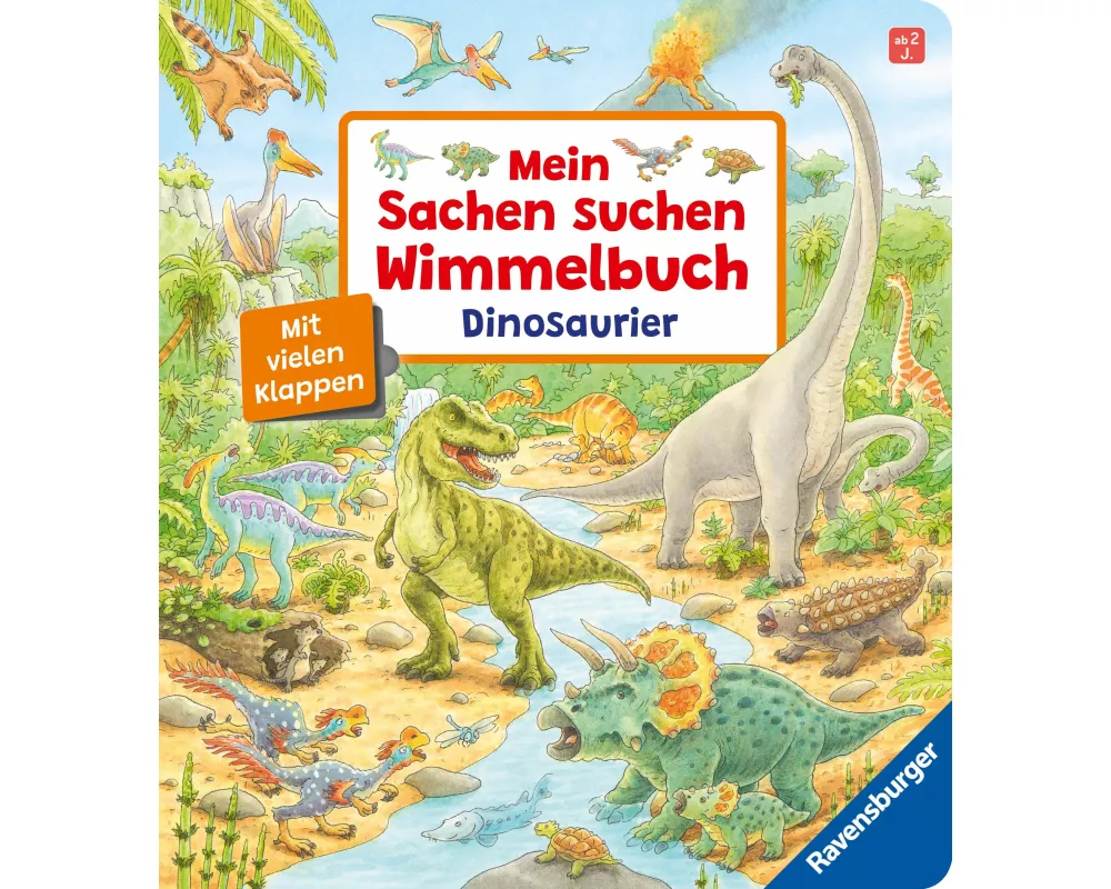 Mein Sachen suchen Wimmelbuch: Dinosaurier