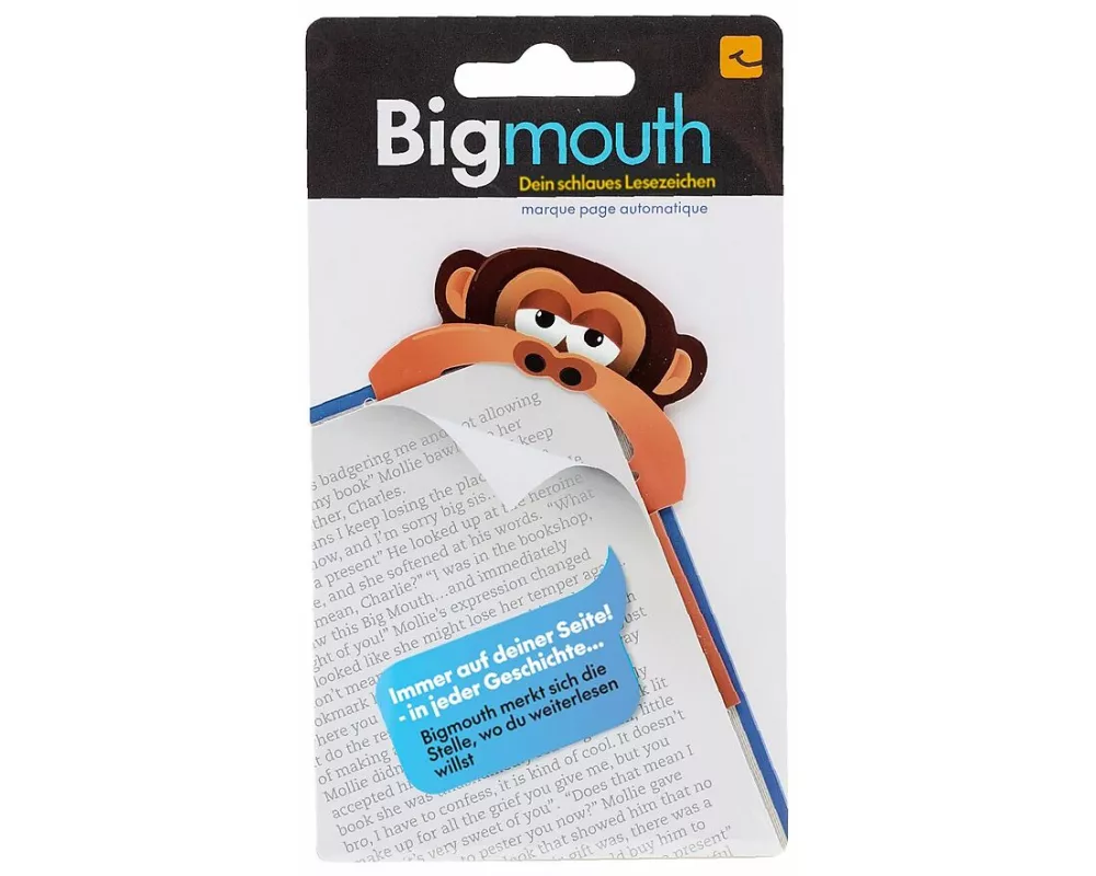 Bigmouth Affe - Dein schlaues Lesezeichen - Mit Magnet