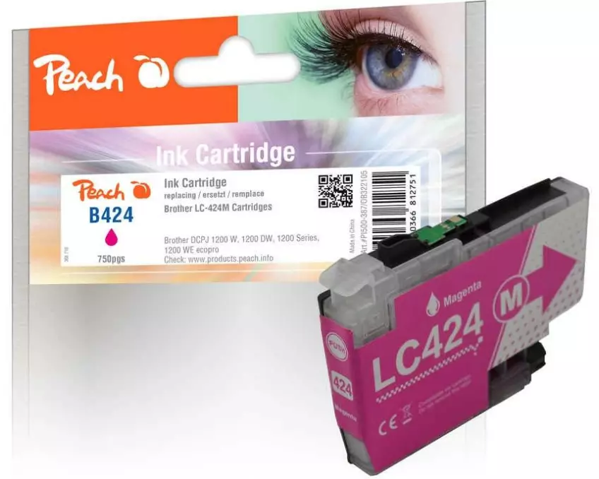 Peach Tinte Brother LC-424M Magenta