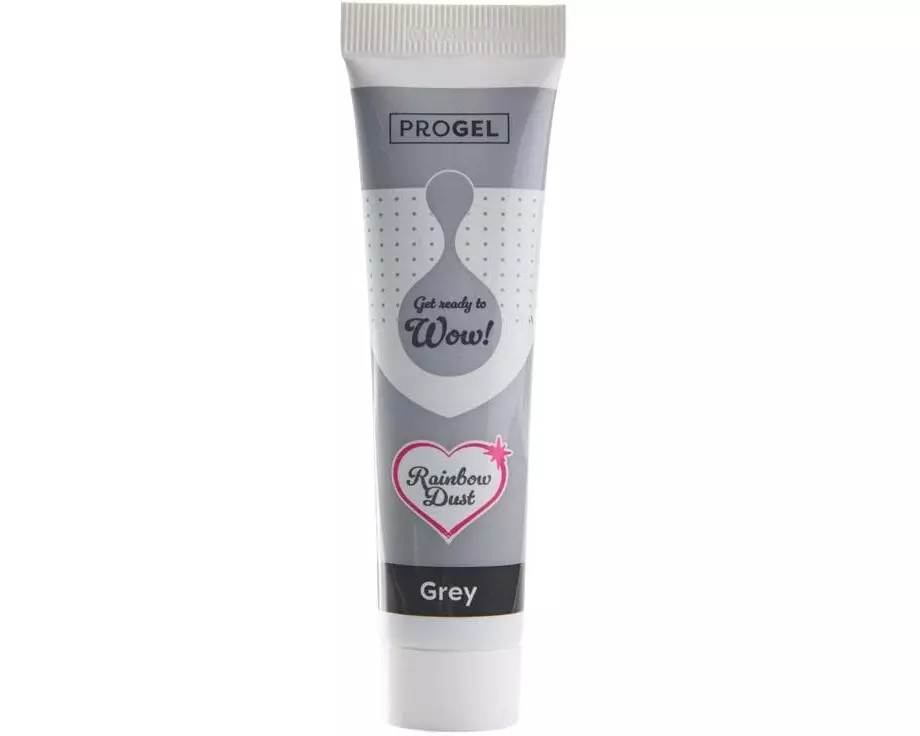 Rainbow Dust Lebensmittelfarben-Gel ProGel Grau