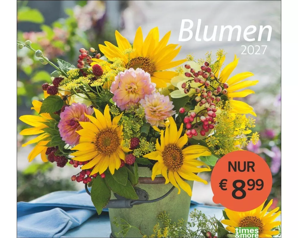 times&more Blumen Bildkalender 2027