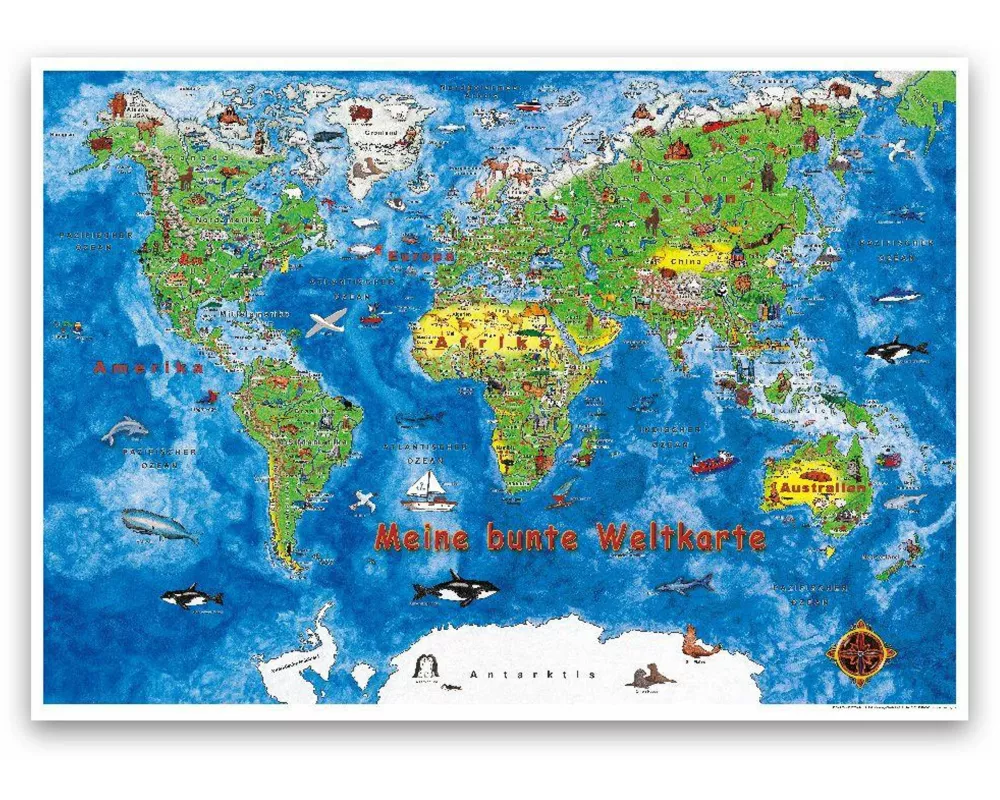 Meine bunte Weltkarte
