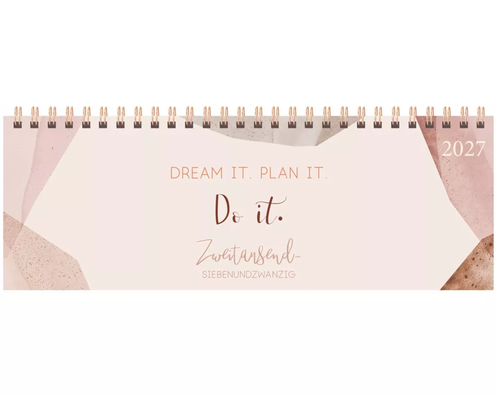 Tischkalender quer Plan it 2027