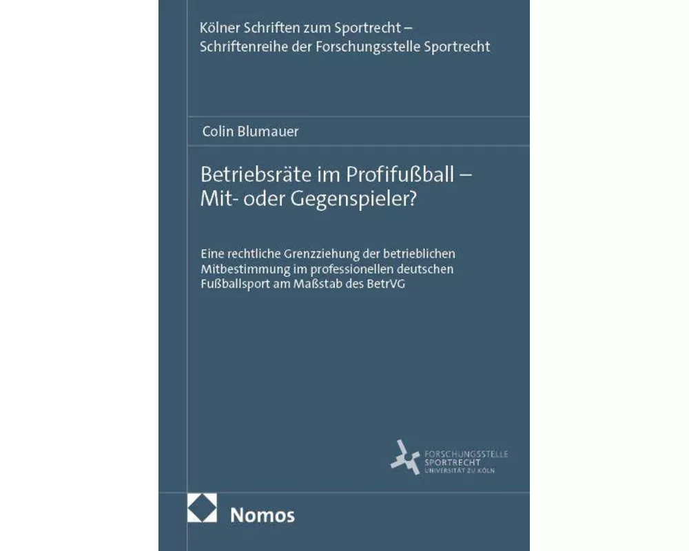 Betriebsräte im Profifußball - Mit- oder Gegenspieler?