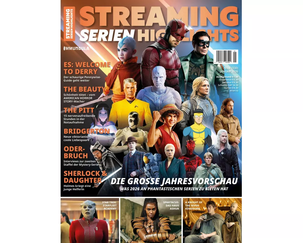 STREAMING SERIEN HIGHLIGHTS. Ausgabe Januar 2026 (#330)