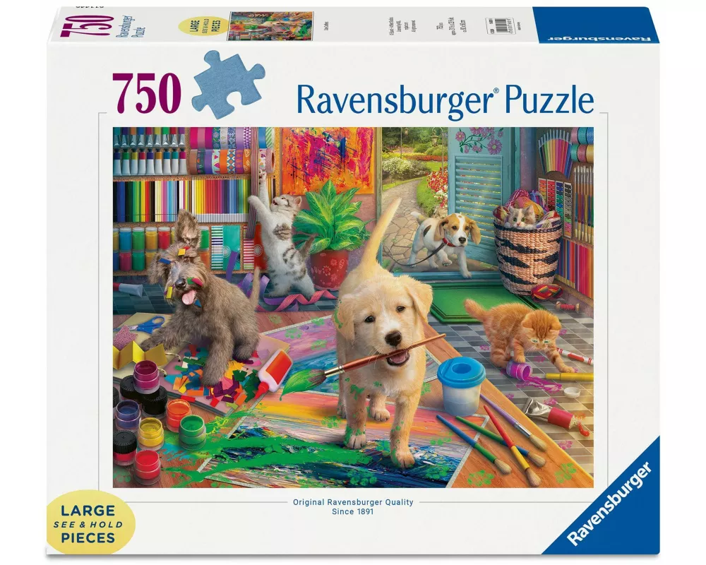 Erwachsenenpuzzle 750 Large Pieces - Tierische Künstler