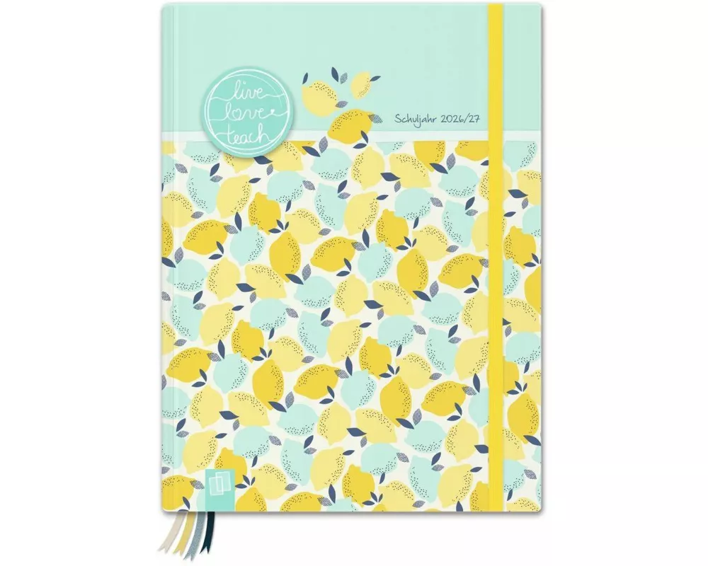 Mein Lehrerplaner A5+ – Hardcover – Lehrerkalender für das Schuljahr 2026/2027 – Zitronentanz
